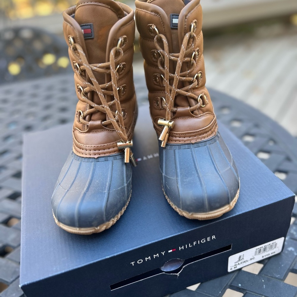 Tommy Hilfiger Women’s Raziel Dark Blue Boots - Picture 8 of 15